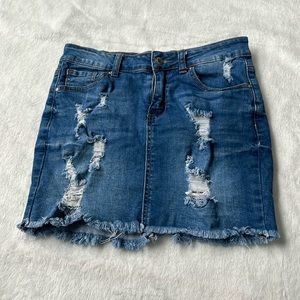 Wax Jean (Jean Skirt)